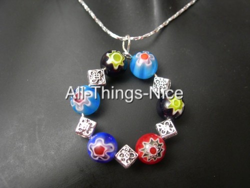Millefiori murano flower - millefiori, glass
