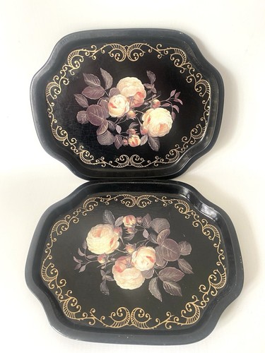 Vintage trays mini tea - -,