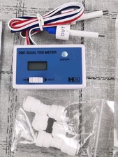 HM Digital DM1 Dual TDS Meter for Reverse Osmosis Systems includes fittings