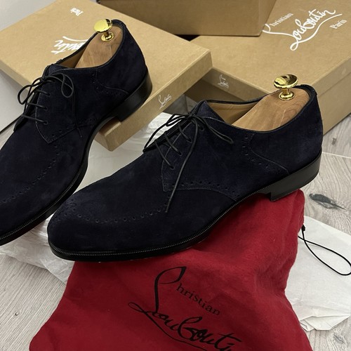 Christian louboutin navy suede - christian,