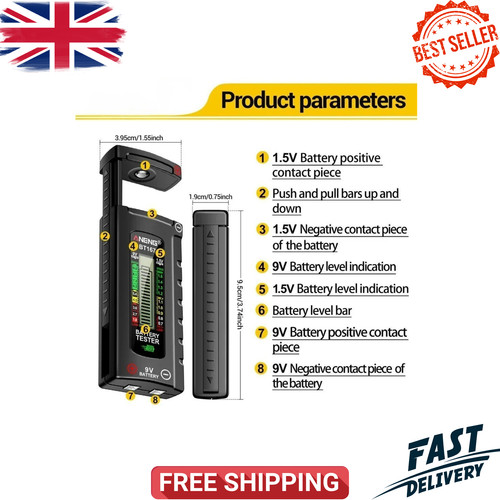 Universal battery tester aneng - universal,