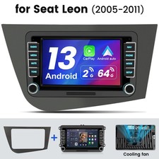 2+64GB Android 13 Carplay Auto Car Radio GPS SAT NAV For Seat Leon MK2 2005-2011