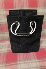 Black Fabric Foldable Laundry Basket 45cm H x 35cm x 35cm
