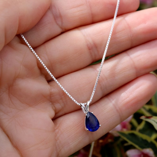 Simulated blue sapphire - simulated,