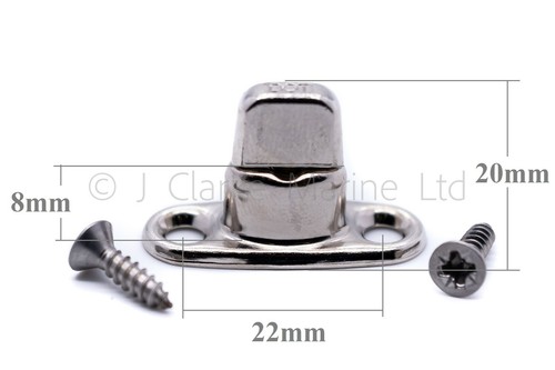 Dot turnbutton 8mm 2 hole - -,