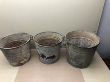 Vintage Lot of 3 Galvanized