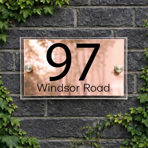 House number plaques - house,