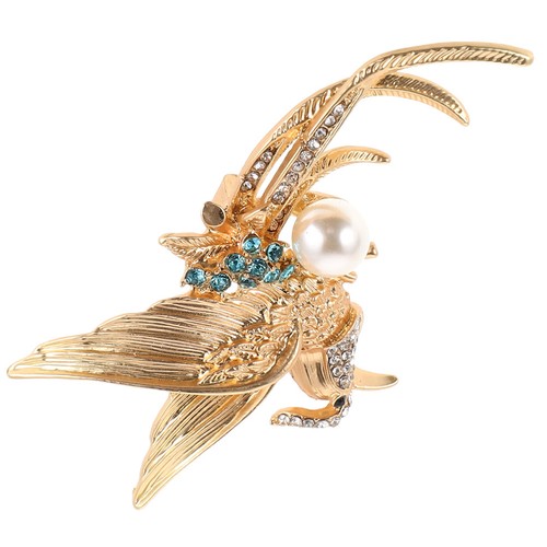 Zinc alloy golden bird - golden,