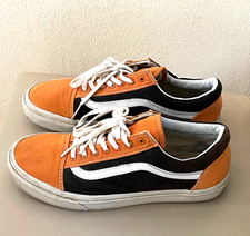 VANS Old Skool limited edition Golden Coast, Orange/ Black Trainers, UK 8.5
