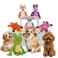 Soft Plush Dog Toy  Squaker