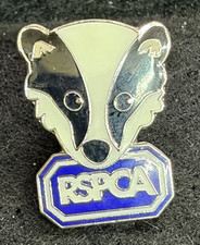 RSPCA BADGER PIN BADGE