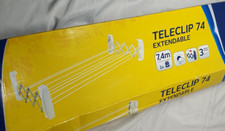 Leifheit Teleclip Wall Dryer 74 Extendable Wall Mounted Washing Line 100cm