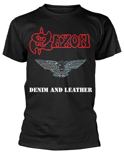 Saxon denimleather shirt - denimleather, t-shirt