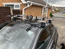 Thule Wingbar Evo 127cm 711300 & 2 FreeRide bike carrier 532 To Fit Toyota CHR