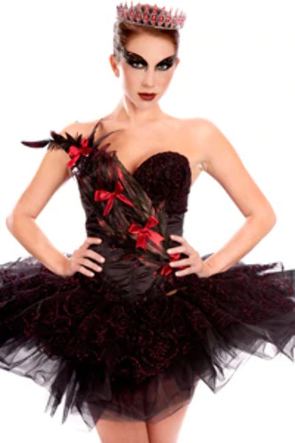 Ballerina swan corset tutu - corset, &