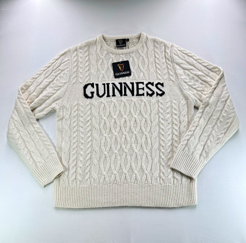 Guinness white aran - white, knit