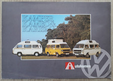 Volkswagen Transporter T2 Autohomes Brochure c.1985 - Kamper  Kameo  Karisma