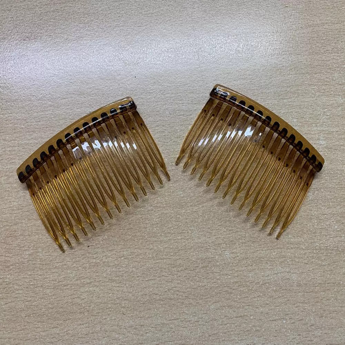 Tortoiseshell side combs - tortoiseshell, /