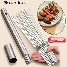 15 Pack BBQ Barbecue Skewers