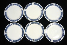 Set Of 6 Steelite International Hotelware Blue Marina Salad/Dessert Plates (8.5"