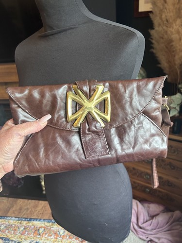 Jocasi vintage leather clutch - jocasi,