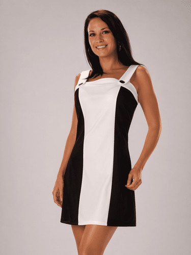 Ladies 60s 70s - dress, black