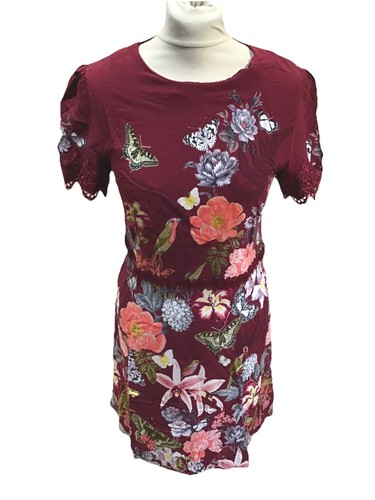 Oasis burgundy floral - oasis,