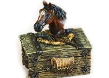 Horse Head Jewelry Box Old