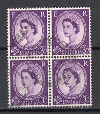 GB QEII 1950's-60's wilding 3d used graphite block of four
