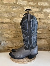 Tony Lama Womens Black Grey