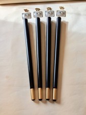 Set black tapered - 4, wooden