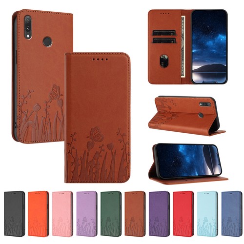 Flip leather wallet case - leather, stand