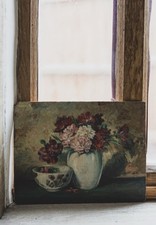 Antique French Floral Oil