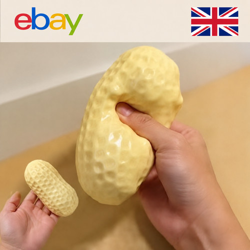 Peanut stress ball squishy toy - peanut,