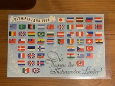 1936 German Olympic Postcard - original in mint condition, unused