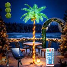 Christmas Solar Palm Tree