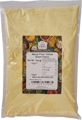 Old india maize flour - old, yellow
