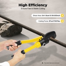 8-Ton Hydraulic Bolt Cutter Hydraulic Rebar Cutter Steel Rod Cutting tool 4-16mm