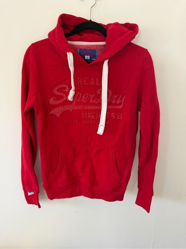 Superdry red pullover hoodie - pullover,
