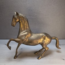 Vintage MCM Large Brass Horse