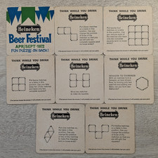 BEER MATS - Heineken Beer Festival 1972. (8 different mats)
