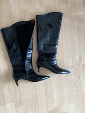 Next Black Forever Comfort® Pointed Toe Knee High Boots uk 6