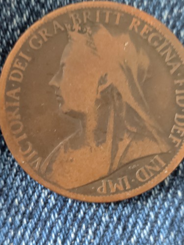 1899 queen victoria one penny - 1899,
