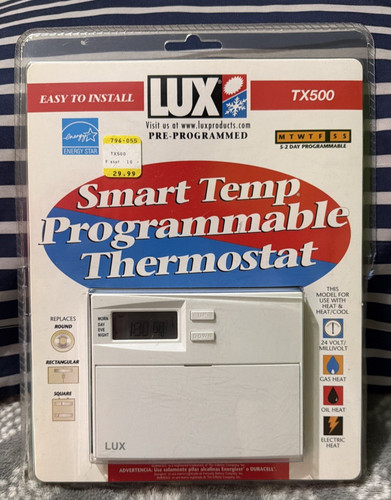 New lux smart temp 500 - new, 5-2
