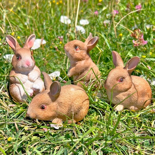 Garden rabbit ornaments - 4,