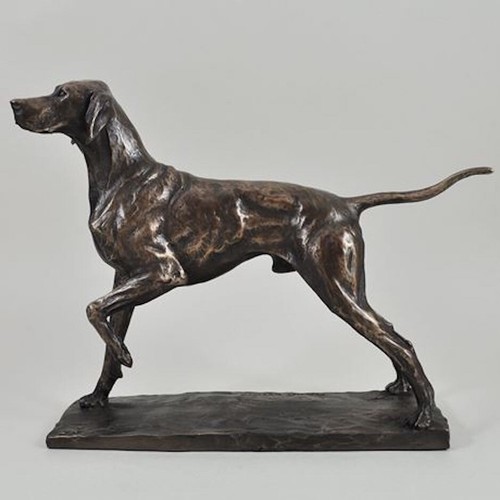 Pointer dog bronze - pointer, effect