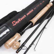 Maxcatch Skytouch Two-handed Switch & Spey Fly Fishing rod fast action with tube