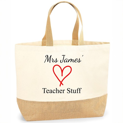 Personalised red heart teacher - personalised,
