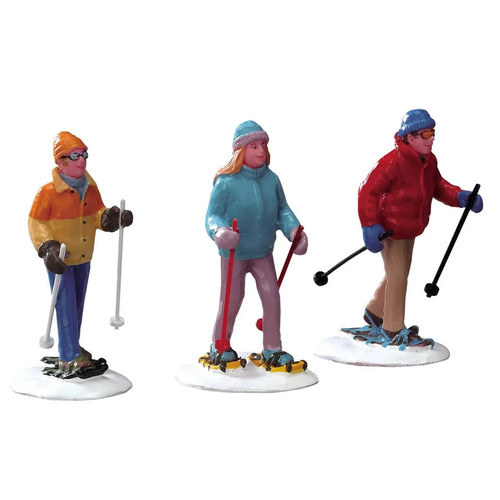 Lemax snowshoe walkers - lemax,