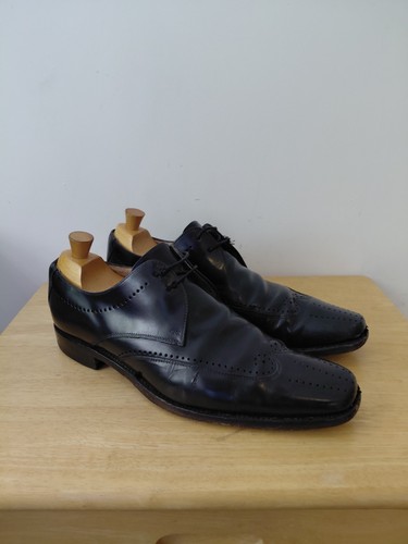 Loake black oxford brogues - black,